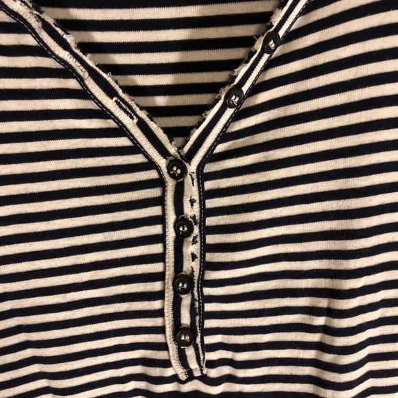 Pure Good/Anthropologie Striped V Neck - Picture 6 of 8